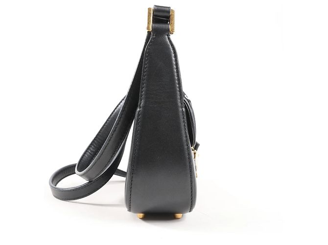 Borsa a tracolla in pelle VLogo Valentino Garavani in Black Nero - vista 5