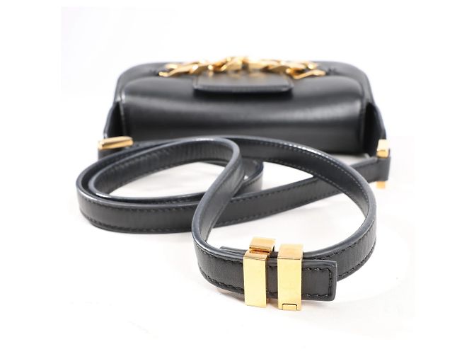 Borsa a tracolla in pelle VLogo Valentino Garavani in Black Nero - vista 6