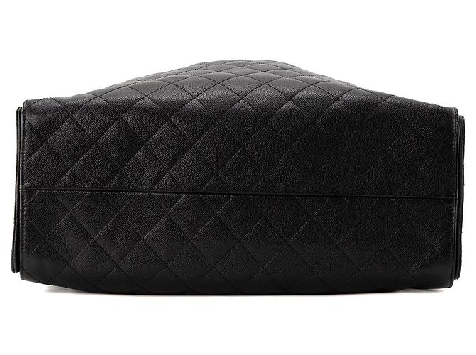CHANEL - Borsa a tracolla Chanel 25 Large in pelle caviar nera Nero - vista 4