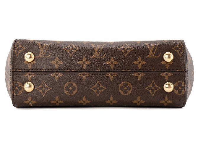 LOUIS VUITTON - Borsa a tracolla Louis Vuitton Cluny BB in tela monogram coated Marrone - vista 4