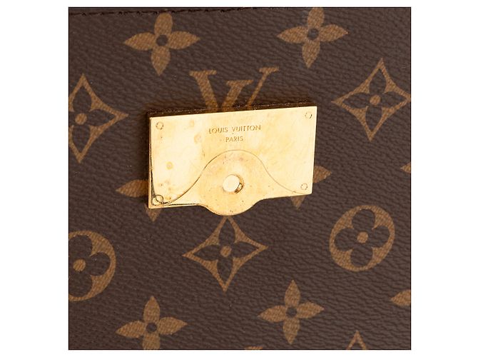 LOUIS VUITTON - Borsa a tracolla Louis Vuitton Cluny BB in tela monogram coated Marrone - vista 5