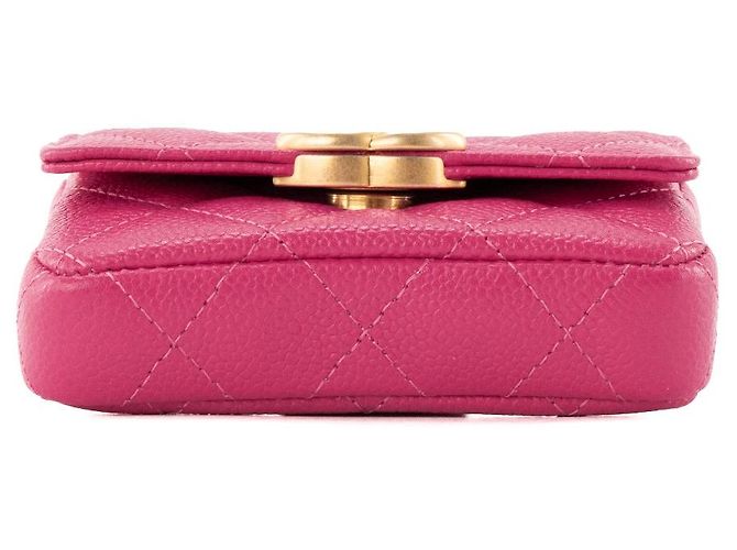 CHANEL - Borsa cintura Melody Chanel in pelle caviar rosa (T85) - vista 4