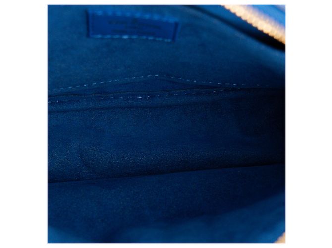 LOUIS VUITTON - Borsa a tracolla New Wave Louis Vuitton in pelle liscia blu - vista 6