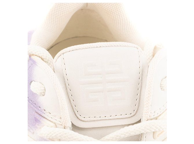 GIVENCHY - Sapatilhas Givenchy Spectre em pele branca e roxa edição limitada (T37) Branco - vista 4