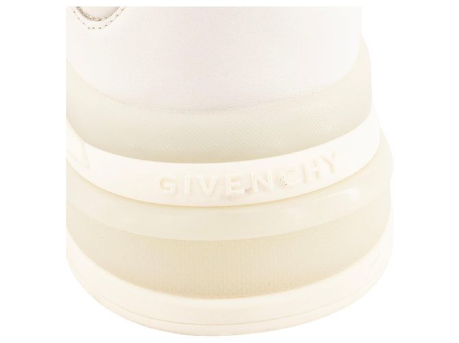 GIVENCHY - Sapatilhas Givenchy Spectre em pele branca e roxa edição limitada (T37) Branco - vista 5