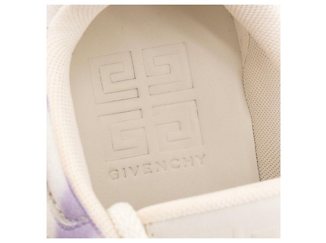 GIVENCHY - Sapatilhas Givenchy Spectre em pele branca e roxa edição limitada (T37) Branco - vista 9