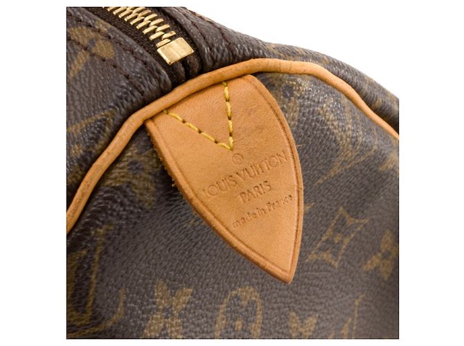 LOUIS VUITTON - Borsa a mano Louis Vuitton Speedy 40 in tela monogram recubierta Marrone - vista 5