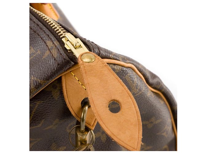 LOUIS VUITTON - Borsa a mano Louis Vuitton Speedy 40 in tela monogram recubierta Marrone - vista 6
