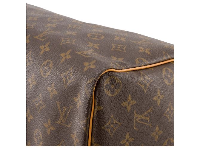 LOUIS VUITTON - Borsa a mano Louis Vuitton Speedy 40 in tela monogram recubierta Marrone - vista 8