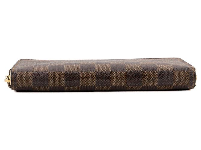 LOUIS VUITTON - Cartera Zippy Louis Vuitton en toile enduite damier ébène Castaño - vista 3