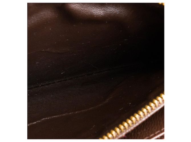 LOUIS VUITTON - Cartera Zippy Louis Vuitton en toile enduite damier ébène Castaño - vista 9