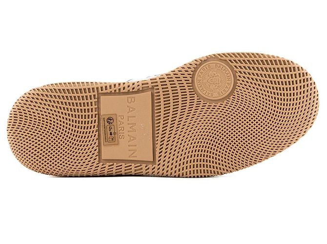 BALMAIN - Sneakers Swan Balmain in tela e camoscio multicolore (T38) - vista 4
