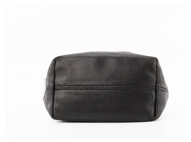 PRADA - Bolsa de mão Nappa Ring Mini Prada em couro liso preto - vista 4