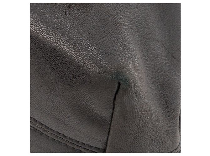 PRADA - Bolsa de mão Nappa Ring Mini Prada em couro liso preto - vista 7