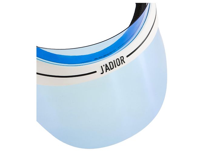 Autre Marque DIOR - Visiera DiorClub1 Dior in plastica blu e bianca (TU) Bianco - vista 4