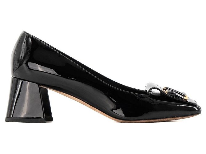 LOUIS VUITTON - Scarpins Louis Vuitton Shake em couro envernizado preto (T37) - vista 2
