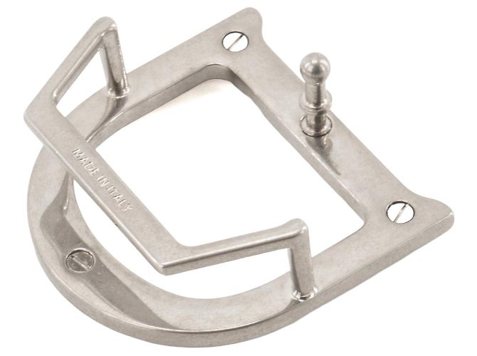 Autre Marque DIOR - D Dior Gürtelschnalle aus silberfarbenem Messing Metallisch - Ansicht 3