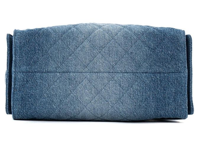 CHANEL - Borsa a tracolla Chanel 25 small in denim blu - vista 4