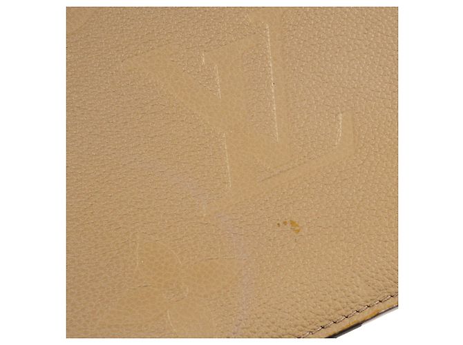 LOUIS VUITTON - Borsa tote Neverfull MM Louis Vuitton in pelle empreinte taupe Beige - vista 9