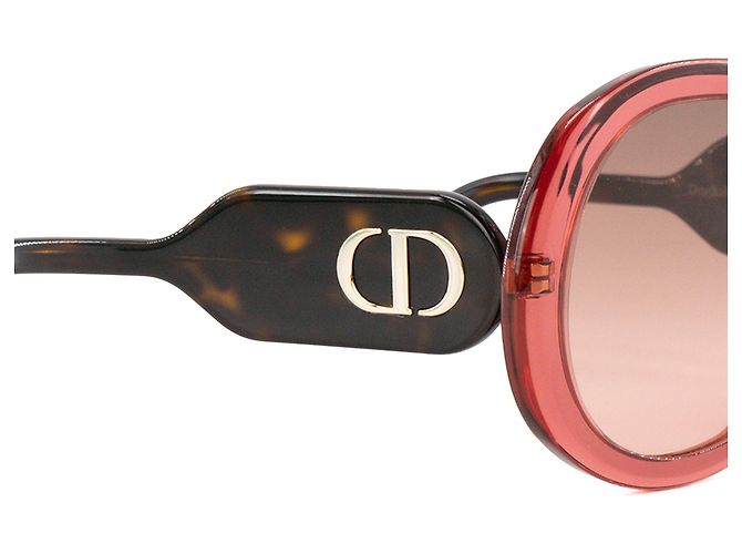 Autre Marque DIOR - Occhiali da sole DiorBobby R1U Dior in acetato rosa e tartarugato marrone - vista 3