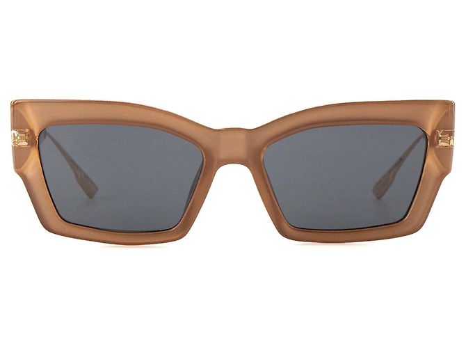 Autre Marque DIOR - Occhiali da sole CatStyle Dior 2 in acetato beige e metallo rosa Marrone - vista 2