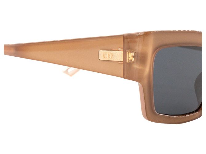 Autre Marque DIOR - Occhiali da sole CatStyle Dior 2 in acetato beige e metallo rosa Marrone - vista 3