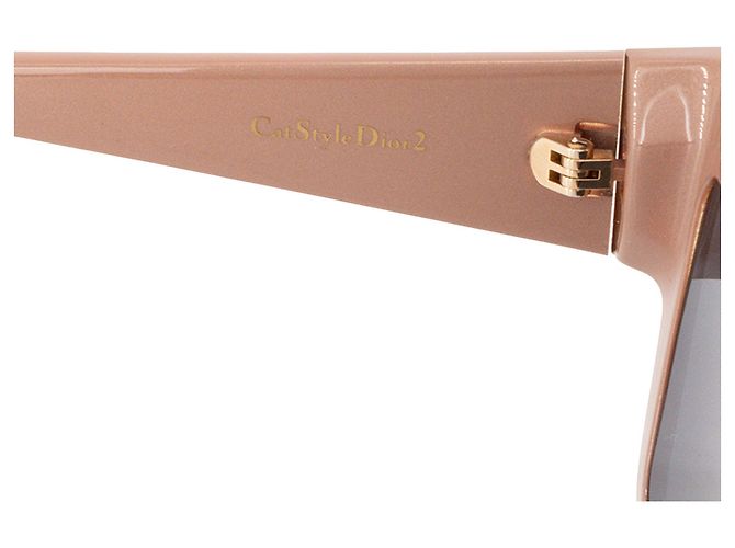 Autre Marque DIOR - Occhiali da sole CatStyle Dior 2 in acetato beige e metallo rosa Marrone - vista 4