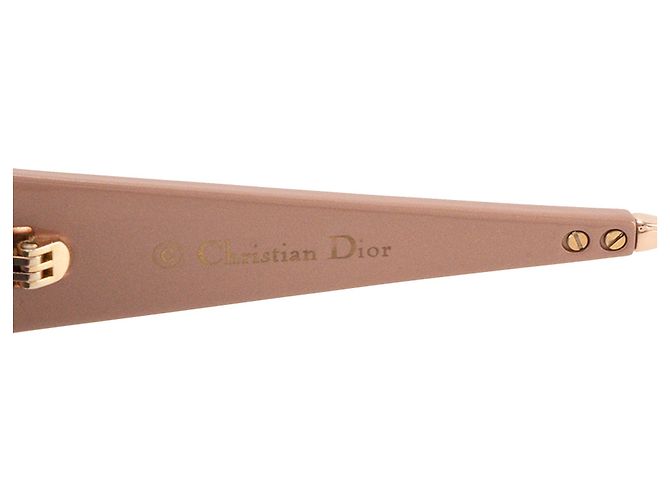 Autre Marque DIOR - Occhiali da sole CatStyle Dior 2 in acetato beige e metallo rosa Marrone - vista 5