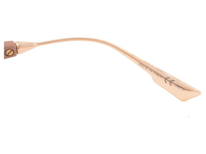 Autre Marque DIOR - Occhiali da sole CatStyle Dior 2 in acetato beige e metallo rosa Marrone - vista 6