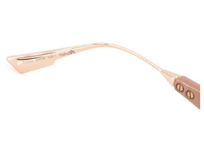 Autre Marque DIOR - Occhiali da sole CatStyle Dior 2 in acetato beige e metallo rosa Marrone - vista 7