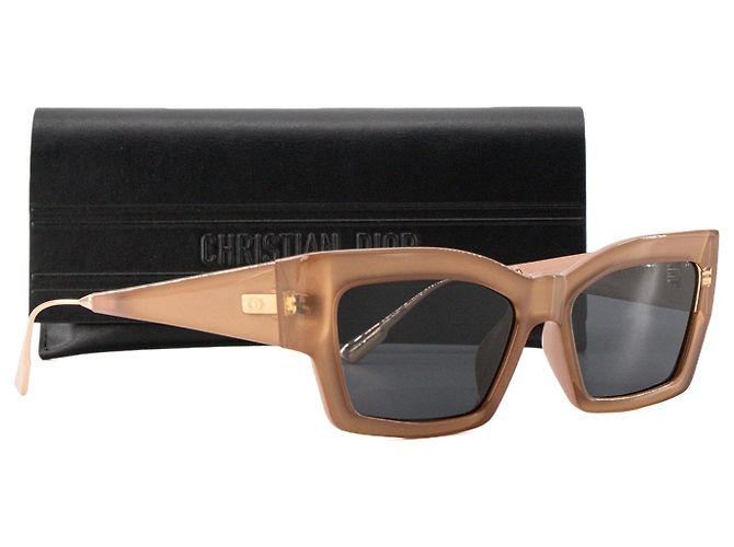 Autre Marque DIOR - Occhiali da sole CatStyle Dior 2 in acetato beige e metallo rosa Marrone - vista 8