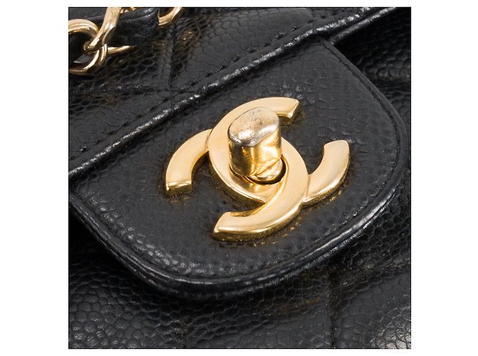 CHANEL - Borsa a tracolla Classique/Timeless 11.12 Chanel in pelle caviar nera Nero - vista 5
