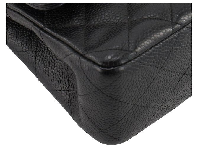CHANEL - Borsa a tracolla Classique/Timeless 11.12 Chanel in pelle caviar nera Nero - vista 6