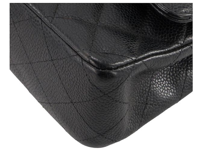 CHANEL - Borsa a tracolla Classique/Timeless 11.12 Chanel in pelle caviar nera Nero - vista 7