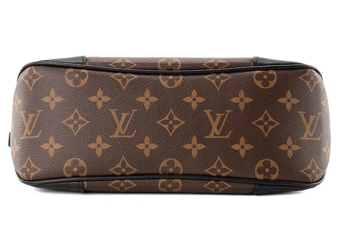 LOUIS VUITTON - Borsa a tracolla Louis Vuitton Boulogne PM in canvas monogram e pelle nera Marrone - vista 4