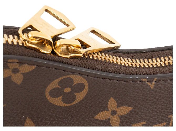 LOUIS VUITTON - Borsa a tracolla Louis Vuitton Boulogne PM in canvas monogram e pelle nera Marrone - vista 5