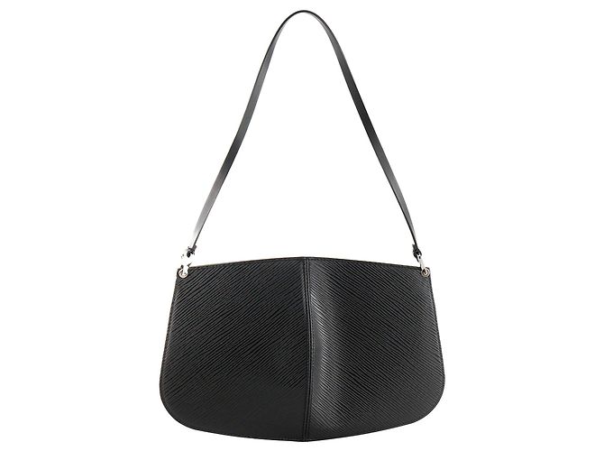 LOUIS VUITTON - Borsa a tracolla Louis Vuitton Demi Lune in pelle Epi nera Nero - vista 3