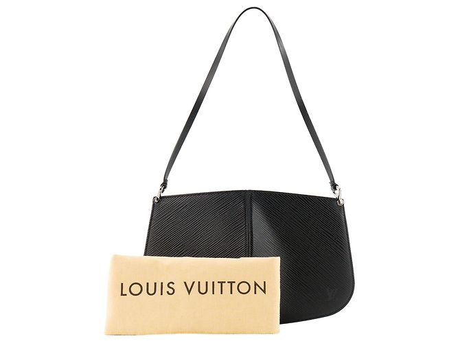 LOUIS VUITTON - Borsa a tracolla Louis Vuitton Demi Lune in pelle Epi nera Nero - vista 8