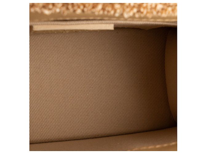 JACQUEMUS - Borsa a tracolla Chiquito Moyen Jacquemus in rafia beige - vista 8