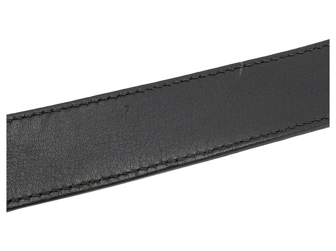 GUCCI - Gucci Marmont Gürtel aus glattem schwarzem Leder (T85) - Ansicht 4