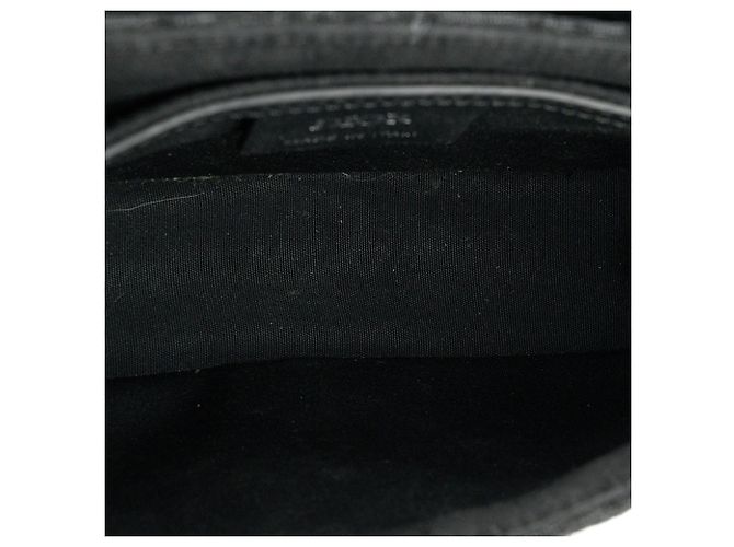 DIOR - Bolsa de ombro Messenger Saddle Dior em tela jacquard Dior Oblique e couro grão preto - vista 6