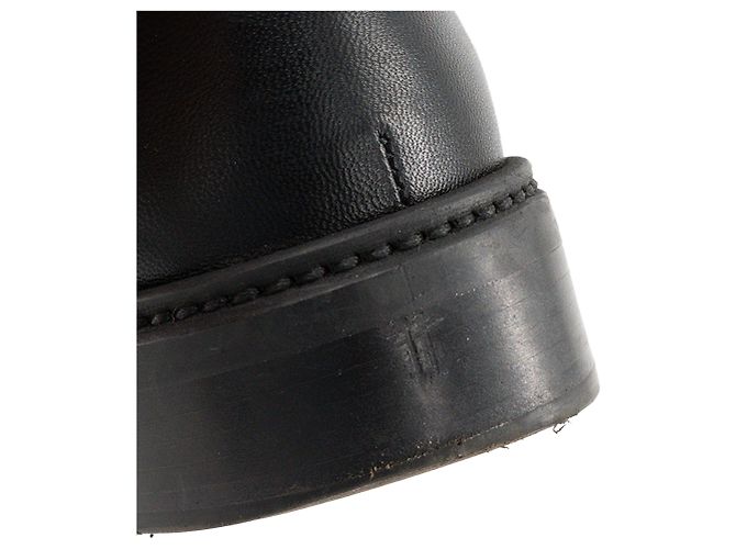 CHANEL - Mocassini Chanel in pelle liscia nera (T36) Nero - vista 5