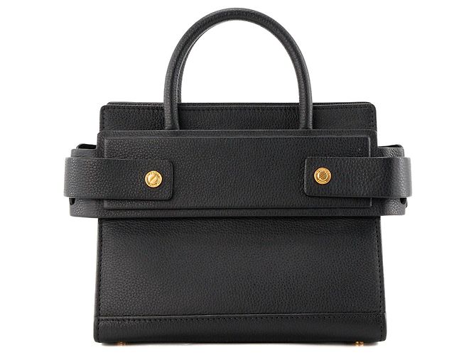 GIVENCHY - Sac à main Horizon Mini Givenchy en cuir noir - vue 3
