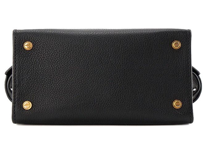 GIVENCHY - Sac à main Horizon Mini Givenchy en cuir noir - vue 4
