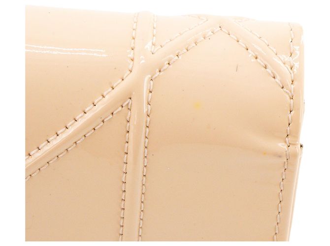 Autre Marque DIOR - Borsa a tracolla Wallet On Chain Diorama Dior in pelle laccata beige - vista 5