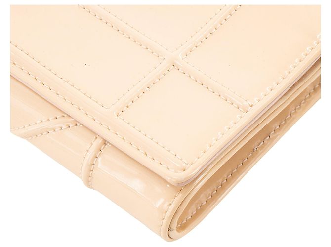 Autre Marque DIOR - Borsa a tracolla Wallet On Chain Diorama Dior in pelle laccata beige - vista 6