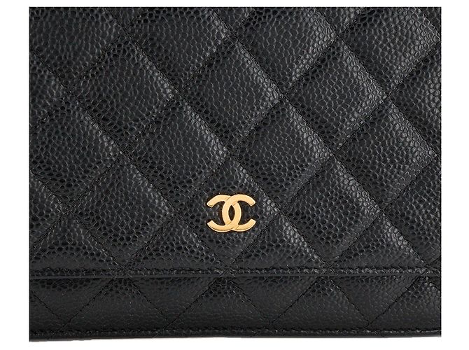 CHANEL - Borsa a tracolla Wallet On Chain Classic/Timeless Chanel in pelle caviar nera Nero - vista 5