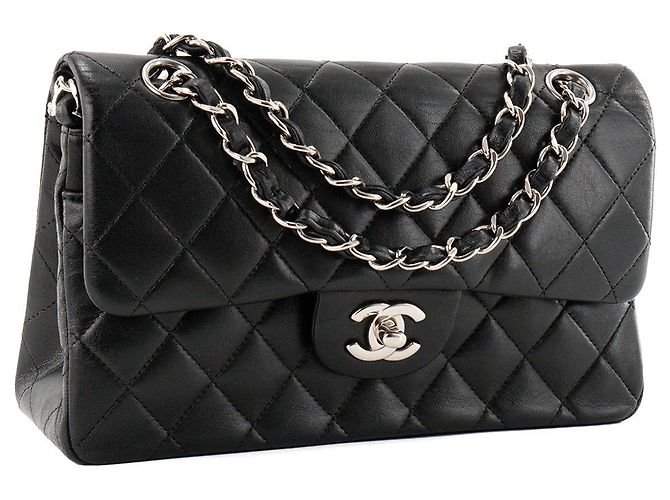 CHANEL - Borsa a tracolla Classique/Timeless 11.13 Small Chanel in pelle liscia nera Nero - vista 2