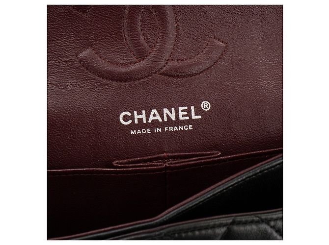 CHANEL - Borsa a tracolla Classique/Timeless 11.13 Small Chanel in pelle liscia nera Nero - vista 6