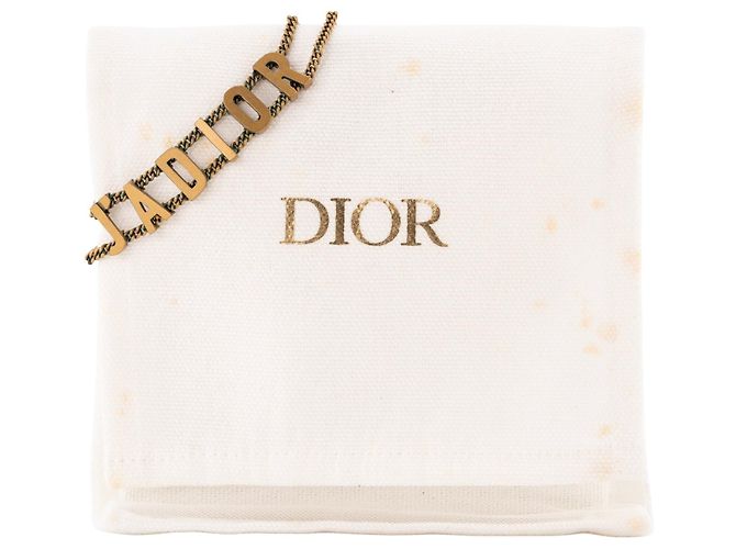 Autre Marque DIOR - Collana girocollo J'Adior Dior in metallo dorato invecchiato D'oro - vista 4